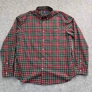 Vineyard Vines Performance Slim Fit Tucker Shirt Men's XL Red Green Plaid Color